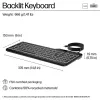 HP 400 Hintergrundbeleuchtete Kabelgebundene Tastatur Vollformat USB Schwarz