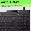 HP 400 Hintergrundbeleuchtete Kabelgebundene Tastatur Vollformat USB Schwarz
