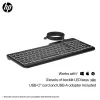 HP 400 Hintergrundbeleuchtete Kabelgebundene Tastatur Vollformat USB Schwarz