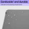 HP 200 Desinfizierbare Schreibtischmatte, Grau, Monochromatisch, Recyceltes Polyethylenterephthalat (rPET), Gummi, Rutschfeste Unterseite