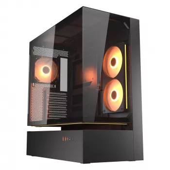 COUGAR Midi-Tower-Gehäuse, CFV235, ARGB, Glas, Schwarz