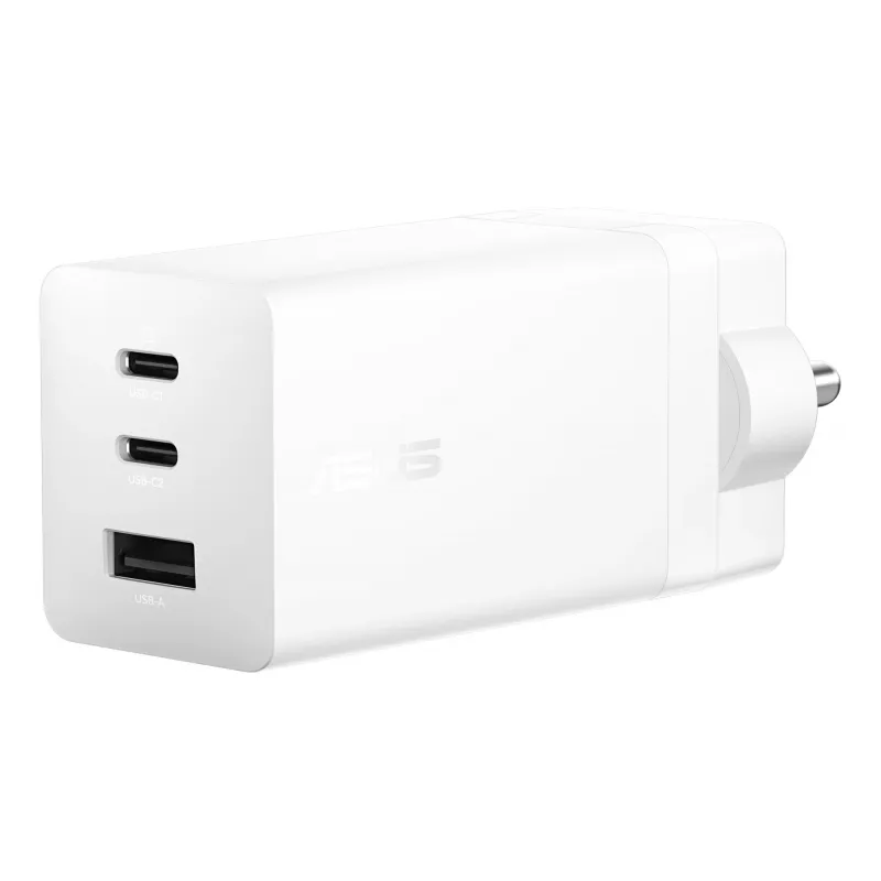 Ladegerät ASUS 100W USB-C GaN Ladegerät Universal Weiß AC Schnellladung Indoor