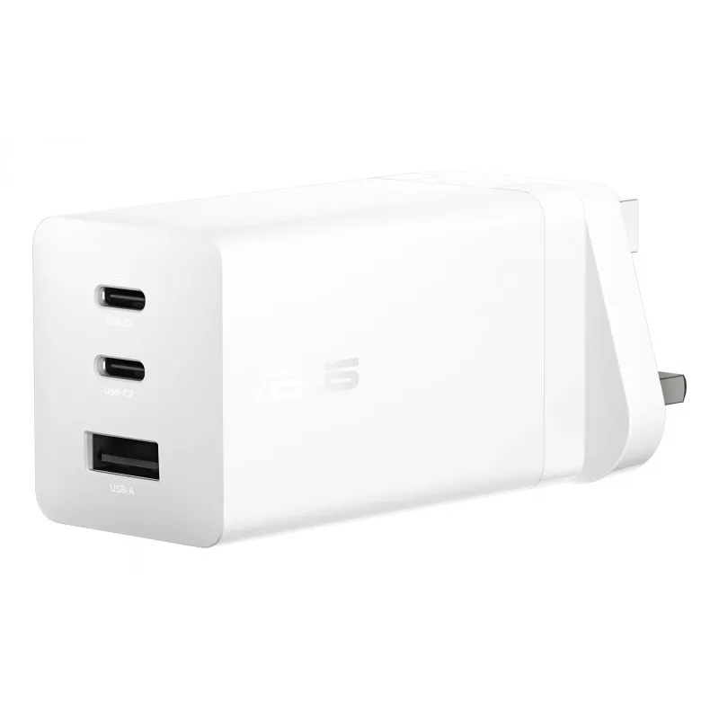 Ladegerät ASUS 100W USB-C GaN Ladegerät Universal Weiß AC Schnellladung Indoor