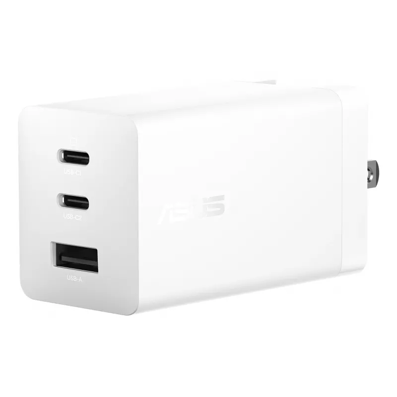 Ladegerät ASUS 100W USB-C GaN Ladegerät Universal Weiß AC Schnellladung Indoor