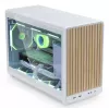 PC-Gehäuse Lian Li A3-mATX Micro Tower — Weiß mit Holz, unterstützt ATX/SFX/SFX-L-Netzteile, Micro-ATX/Micro-ITX, 1x 3,5 Zoll + 2x 2,5 Zoll