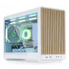 PC-Gehäuse Lian Li A3-mATX Micro Tower — Weiß mit Holz, unterstützt ATX/SFX/SFX-L-Netzteile, Micro-ATX/Micro-ITX, 1x 3,5 Zoll + 2x 2,5 Zoll