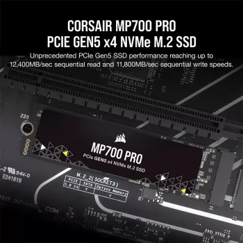 SSD-Laufwerk Corsair 1 TB M.2 PCI Express 5.0 MP700 PRO