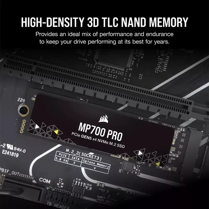 SSD-Laufwerk Corsair 1 TB M.2 PCI Express 5.0 MP700 PRO