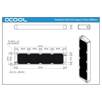 Kühlkörper Alphacool NexXxoS XT45 Full Copper X-Flow