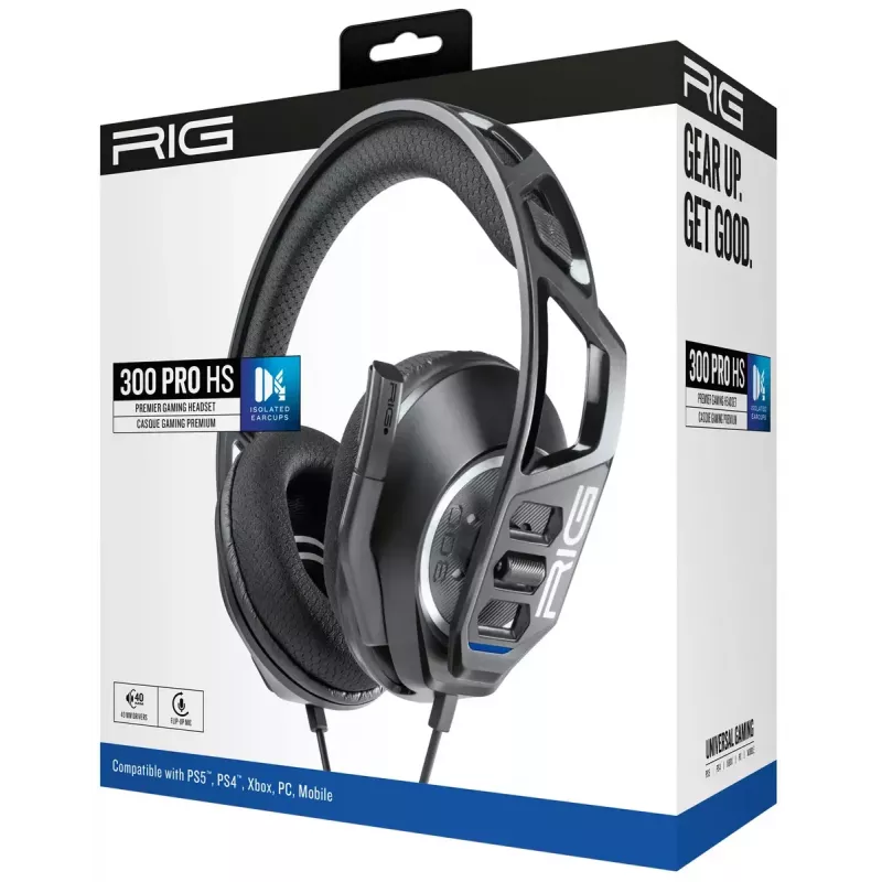 Nacon RIG 300 PRO HS Gaming-Headset, schwarz