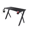 Schreibtisch Trust GXT 700 Omnius Schwarz Rechteckiger Metallrahmen 1200x600x740mm