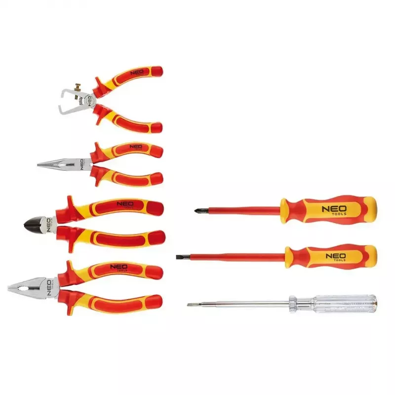 Zangen- und Schraubendreher-Set TOP-01-235 1000V, 7-tlg., isolierte Handwerkzeuge