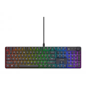 Mechanische Gaming-Tastatur TRUST GXT 866 TORIX USB Full-Size 104 Tasten QWERTY Schwarz RGB