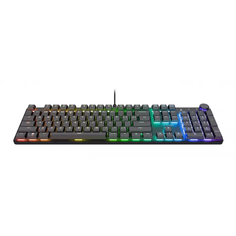 Mechanische Gaming-Tastatur TRUST GXT 866 TORIX USB Full-Size 104 Tasten QWERTY Schwarz RGB