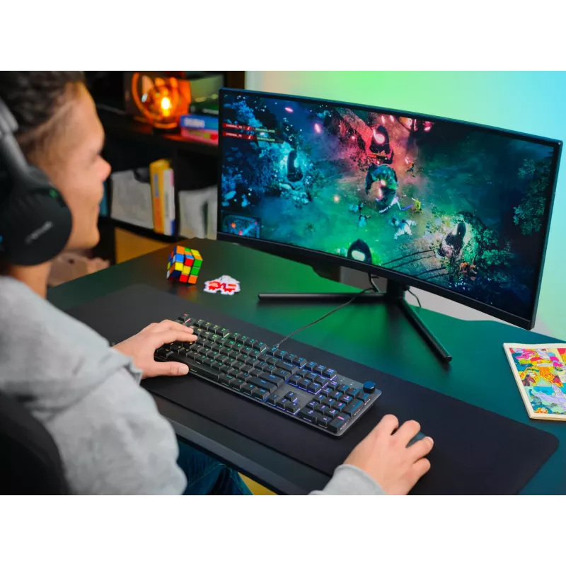 Mechanische Gaming-Tastatur TRUST GXT 866 TORIX USB Full-Size 104 Tasten QWERTY Schwarz RGB