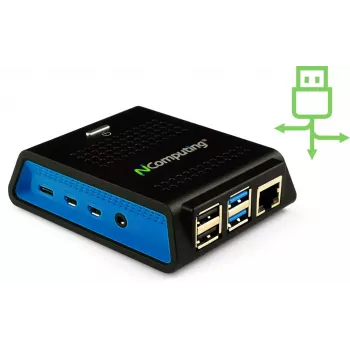 Computer NComputing RX420 RDP Intel Celeron 4GB RAM 32GB SSD Integrierte Grafik Windows 10