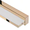 LED-Wandleuchte ActiveJet AJE-MERO GOLD, Aufputzmontage, rechteckig, 4000 K, 850 lm, nicht austauschbares Leuchtmittel