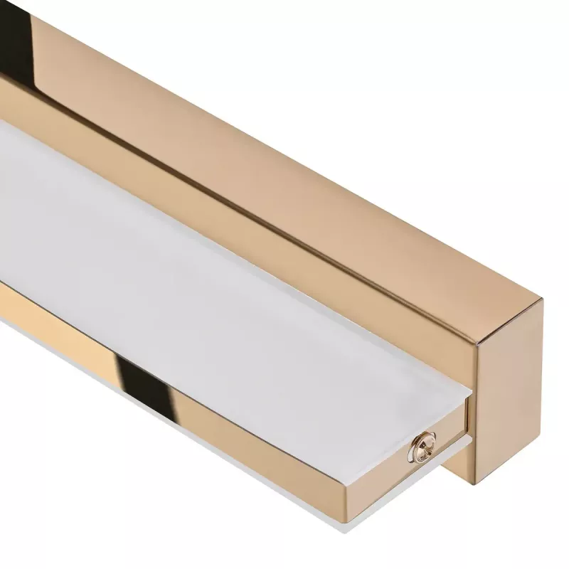 LED-Wandleuchte ActiveJet AJE-MERO GOLD, Aufputzmontage, rechteckig, 4000 K, 850 lm, nicht austauschbares Leuchtmittel