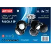 Pendelleuchte ActiveJet AJE-PALOMA 5P, 5×E27 40W, silberner Rahmen, schwarzes Glas, IP20, 460×250×460 mm