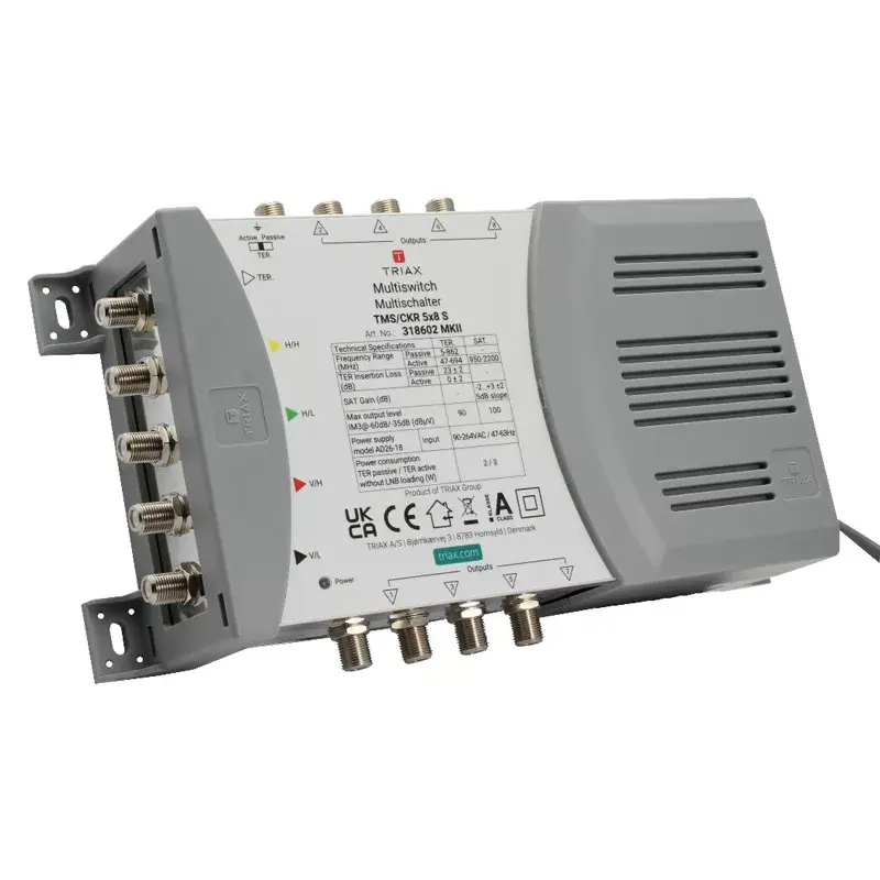 Satelliten-Multiswitch Triax 318602 5 Eingänge 8 Ausgänge