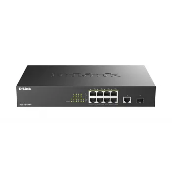 D-Link DGS-1010MP/E Netzwerk-Switch Unmanaged L2 Gigabit Ethernet (10/100/1000) Power over Ethernet (PoE) 1U Schwarz