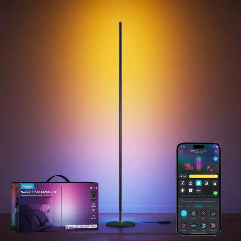 Stehlampe Govee Matter RGBICW H8076C13 — intelligente LED-Beleuchtung mit RGBIC und abstimmbarem Weiß
