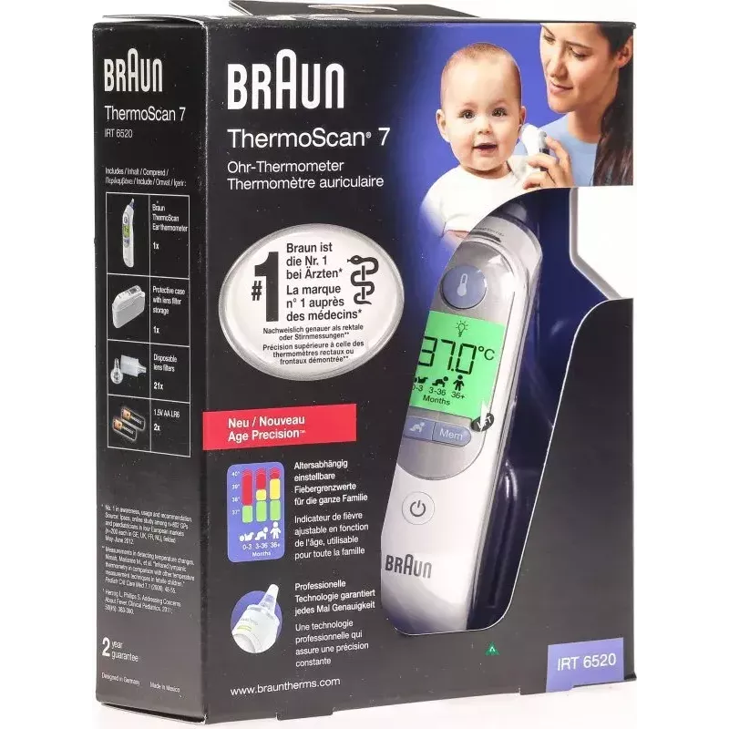 Ohrthermometer Braun ThermoScan 7 IRT6520 Weiß