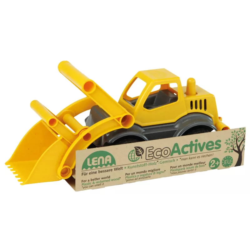 Lena EcoActives Earth Mover, Traktor, 2 Jahr(e), Kunststoff, Holz, Schwarz, Grau, Gelb