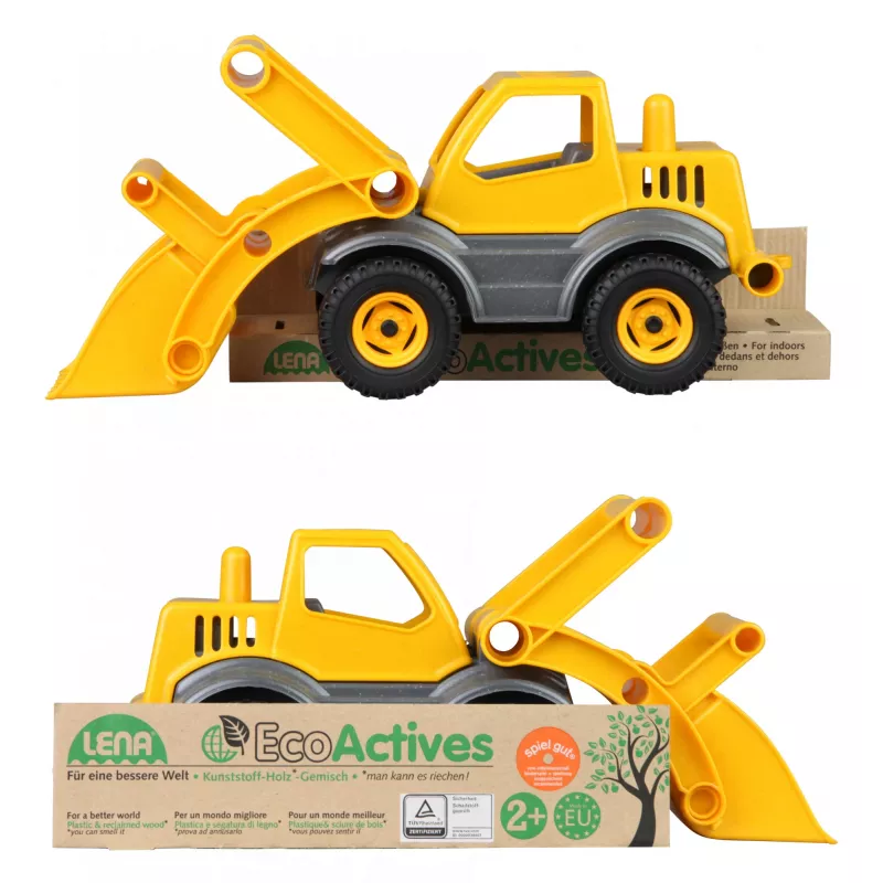 Lena EcoActives Earth Mover, Traktor, 2 Jahr(e), Kunststoff, Holz, Schwarz, Grau, Gelb