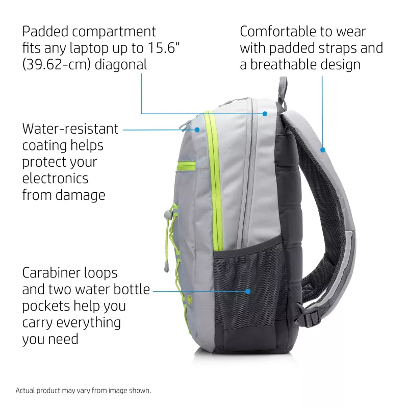 Rucksack HP 39,62 cm (15,6 Zoll) Active Backpack Grau/Neongelb