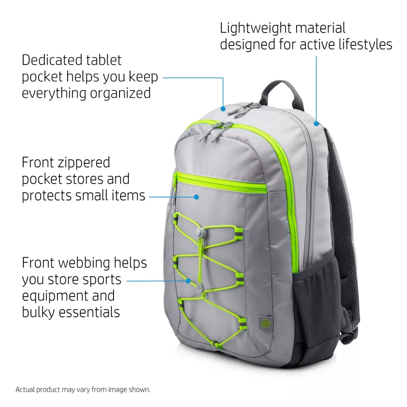 Rucksack HP 39,62 cm (15,6 Zoll) Active Backpack Grau/Neongelb