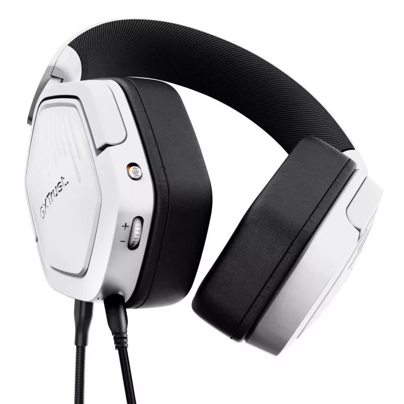 Trust GXT492W Carus Headset Verkabelt Kopfband Gaming Weiß