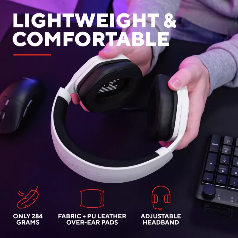 Trust GXT492W Carus Headset Verkabelt Kopfband Gaming Weiß