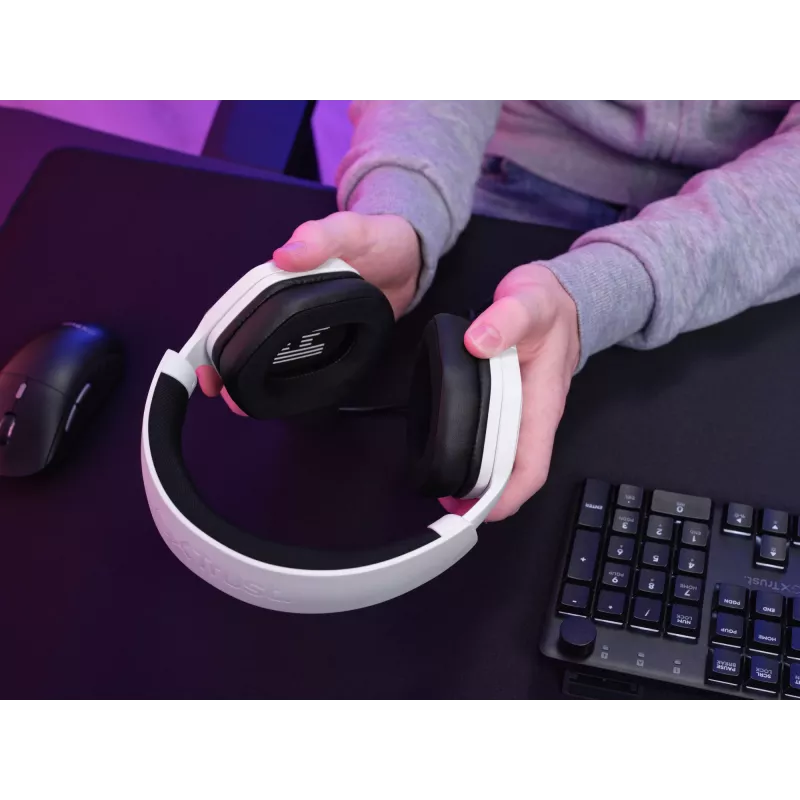 Trust GXT492W Carus Headset Verkabelt Kopfband Gaming Weiß