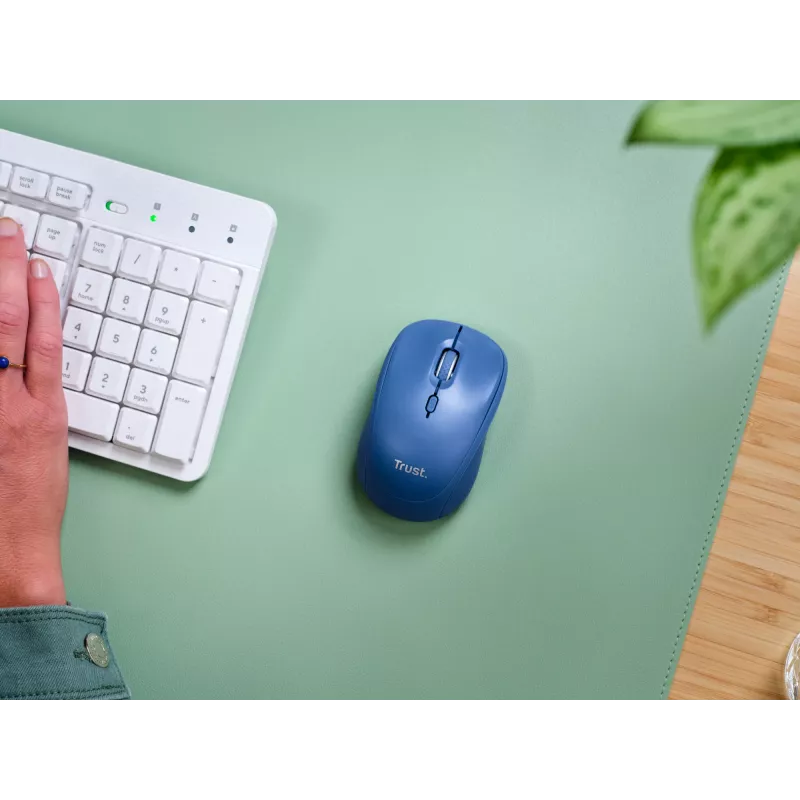 Trust Yvi+ Maus Universal Beidhändig RF Wireless + Bluetooth Optisch 1600 DPI