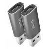 Trust Calyx USB Type-C USB Type-A Grau Anschluss 1 USB Type-C Anschluss 2 USB Type-A