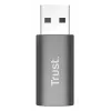 Trust Calyx USB Type-C USB Type-A Grau Anschluss 1 USB Type-C Anschluss 2 USB Type-A