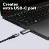 Trust Calyx USB Type-C USB Type-A Grau Anschluss 1 USB Type-C Anschluss 2 USB Type-A