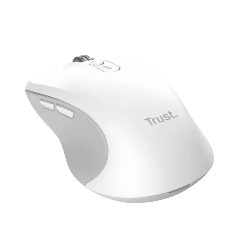 Kabellose beidhändige Maus TRUST 25674 — Bluetooth, 3200 DPI, 9 Tasten, weiß