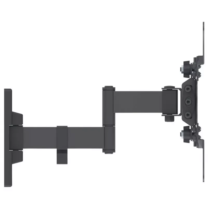 Manhattan Wandhalterung für Fernseher & Monitore (Full-Motion), Für Bildschirme 13 Zoll bis 42 Zoll, VESA-Kompatibilität: alle zwischen 75x75 mm und 200x200 mm – überprüfen Sie die Abmessungen der vier Befestigungslöcher auf der Rückseite des Bildschirms, um die Passform sicherzustellen, Max. 20 kg, Schwarz, Halterung