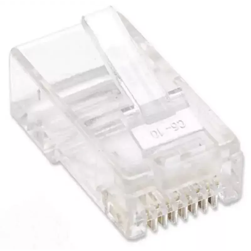 Intellinet RJ45 Modularstecker, Cat5e, UTP, 2-polig, für Litzenkabel, 15 µ vergoldete Kontakte, 100er-Pack