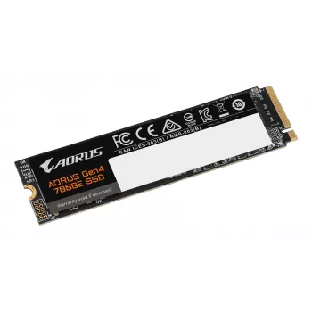 Interne M.2 NVMe SSD GIGABYTE AORUS Gen4 7000E 1 TB — 7100 MB/s lesen, 6100 MB/s schreiben, M.2 2280