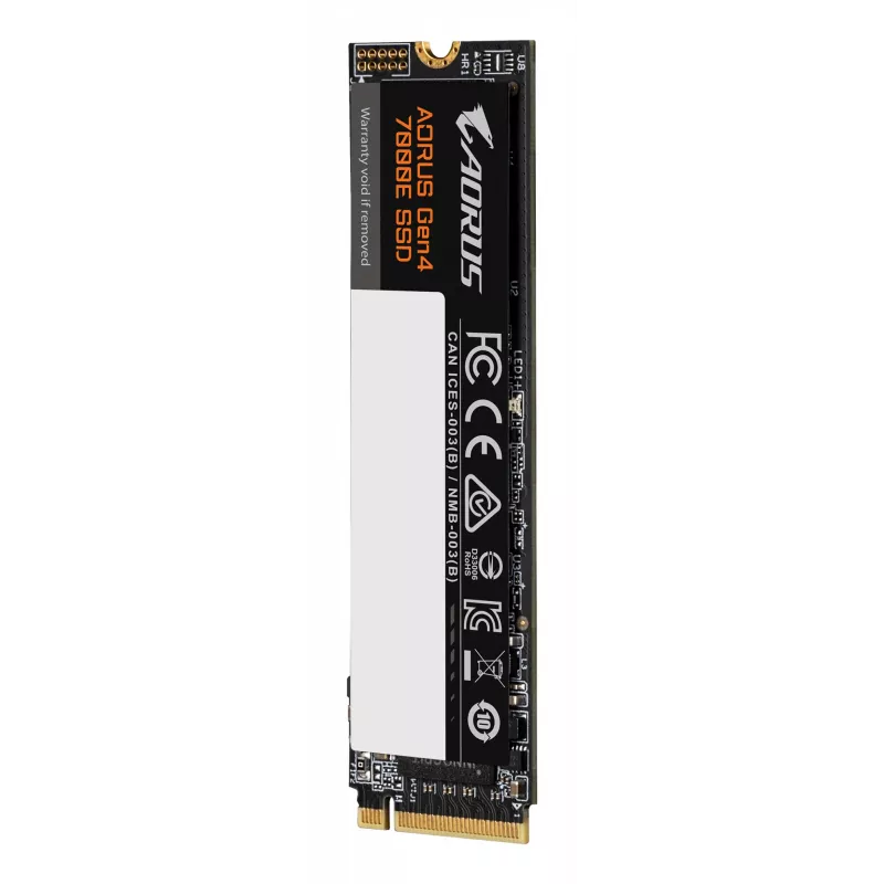 Interne M.2 NVMe SSD GIGABYTE AORUS Gen4 7000E 1 TB — 7100 MB/s lesen, 6100 MB/s schreiben, M.2 2280