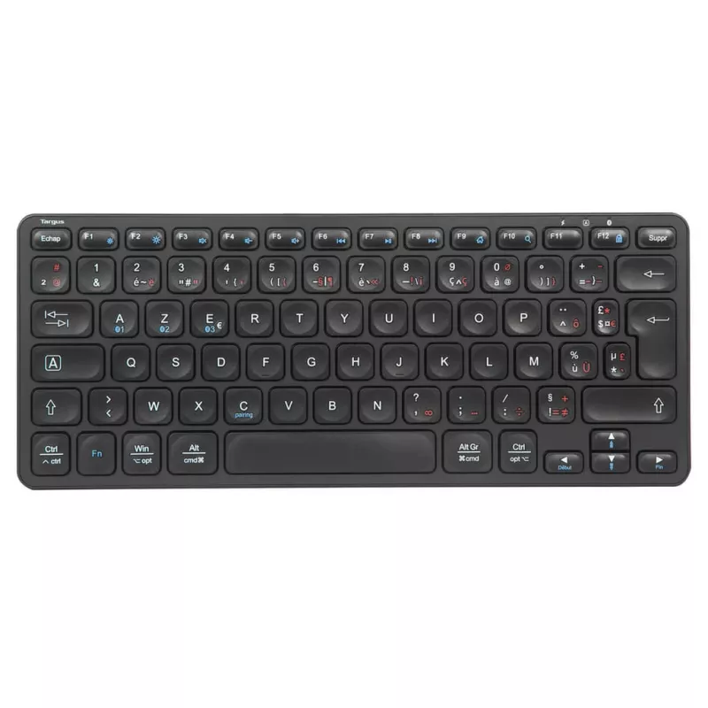 Kabellose Bluetooth-Tastatur Targus AKB862FR — Französisches AZERTY, Schwarz