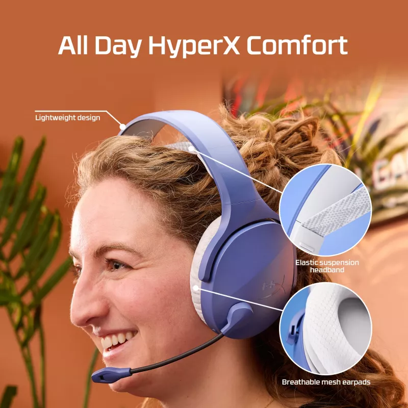HyperX Cloud Jet - Kabelloses Gaming-Headset (Hellblau)