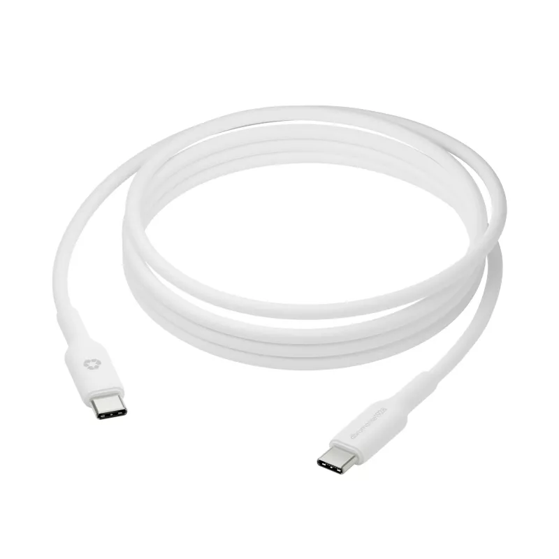 USB-C-auf-USB-C-Kabel d bramante Bulk 2 m, Weiß