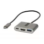 StarTech.com USB-C Multiport-Adapter, USB-C auf HDMI 4K-Video, 100W PD Pass-Through, USB 3.0 Hub 5 Gbit/s (1x Typ-C/1x A), USB-C Mini-Dock, USB-C Reisedock, Tragbare Laptop-Dockingstation