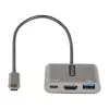 StarTech.com USB-C Multiport-Adapter, USB-C auf HDMI 4K-Video, 100W PD Pass-Through, USB 3.0 Hub 5 Gbit/s (1x Typ-C/1x A), USB-C Mini-Dock, USB-C Reisedock, Tragbare Laptop-Dockingstation