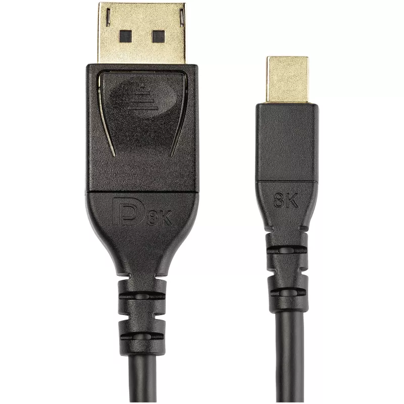 StarTech.com 2m VESA-zertifiziertes Mini DisplayPort auf DisplayPort 1.4 Kabel - 8K 60Hz HBR3 HDR - Super UHD mDP auf DP 1.4 Kabel - schlank (34 AWG) Ultra HD 4K 120Hz - Monitor-/Videokabel