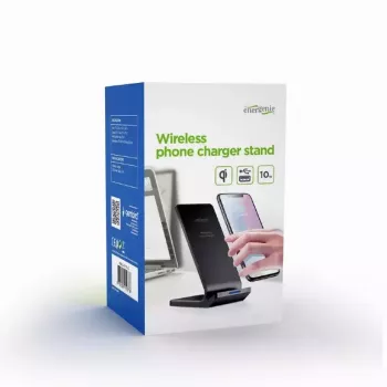 Mobiles Ladegerät Gembird EG-WPC10-02 Kabelloses Laden Smartphone Schwarz